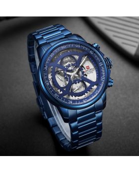 Naviforce 9159 Luxury Brand Men's Watches Watch Men Clock Military Leather Sports Watches Quartz Chronograph Wristwatches saat