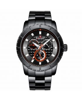 Naviforce 9145 Black Gold  For Men's Luxury Brand Business Fashion Classic Watch For Men