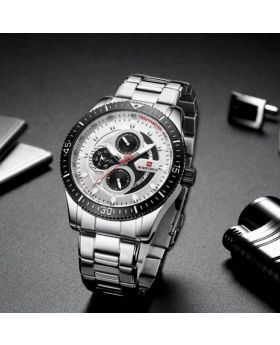 Naviforce 9140 Gold For Man stainless steel relojes hombre masculino luxury quartz japan Movement wrist watch