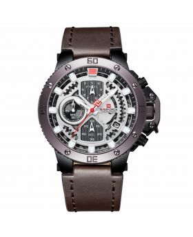 Naviforce 9159 Blue Luxury Brand Men's Watches Watch Men Clock Military Leather Sports Watches Quartz Chronograph Wristwatches saat