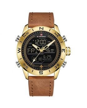  Naviforce 9150 Black bracelet strap rose gold case color For  Mens Watches Top Brand Luxury Quartz Watch Steel Men Military Waterproof Sport Wrist Watch Male 1