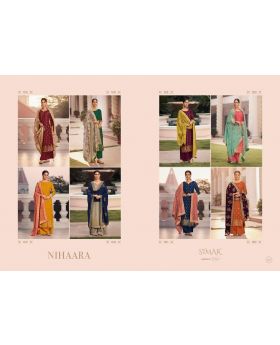 NIHAARA BY GLOSSY SIMAR VISCOSE DOLA JACQUARD FUNCTIONAL WEAR HEAVY LOOK SALWAR SUITS