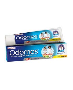 Odomos Non-Sticky Mosquito Repellent Cream (With Vitamin E & Almond) - 100g