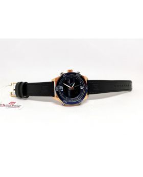 Naviforce Rose-Gold & Navy Blue color Analog and Digital movement Water Resistant Watch for Men