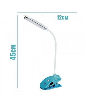 SMD Rechargeable Cordless Reading Lamp with Clip-Blue