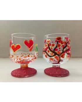  Love theme decorative shot glass