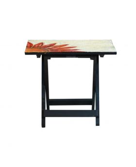 Hand Painted Wooden Folding Table Design No 1