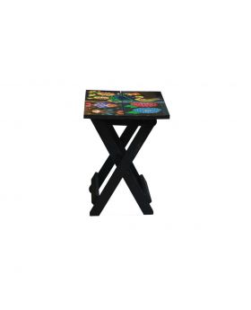 Hand Painted Wooden Folding Table Design No 2