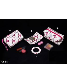  White Color Cosmetic & toiletry Bag set. (4 in 1)