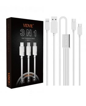Vidvie CB413 3 in 1  Fast Charging Cable