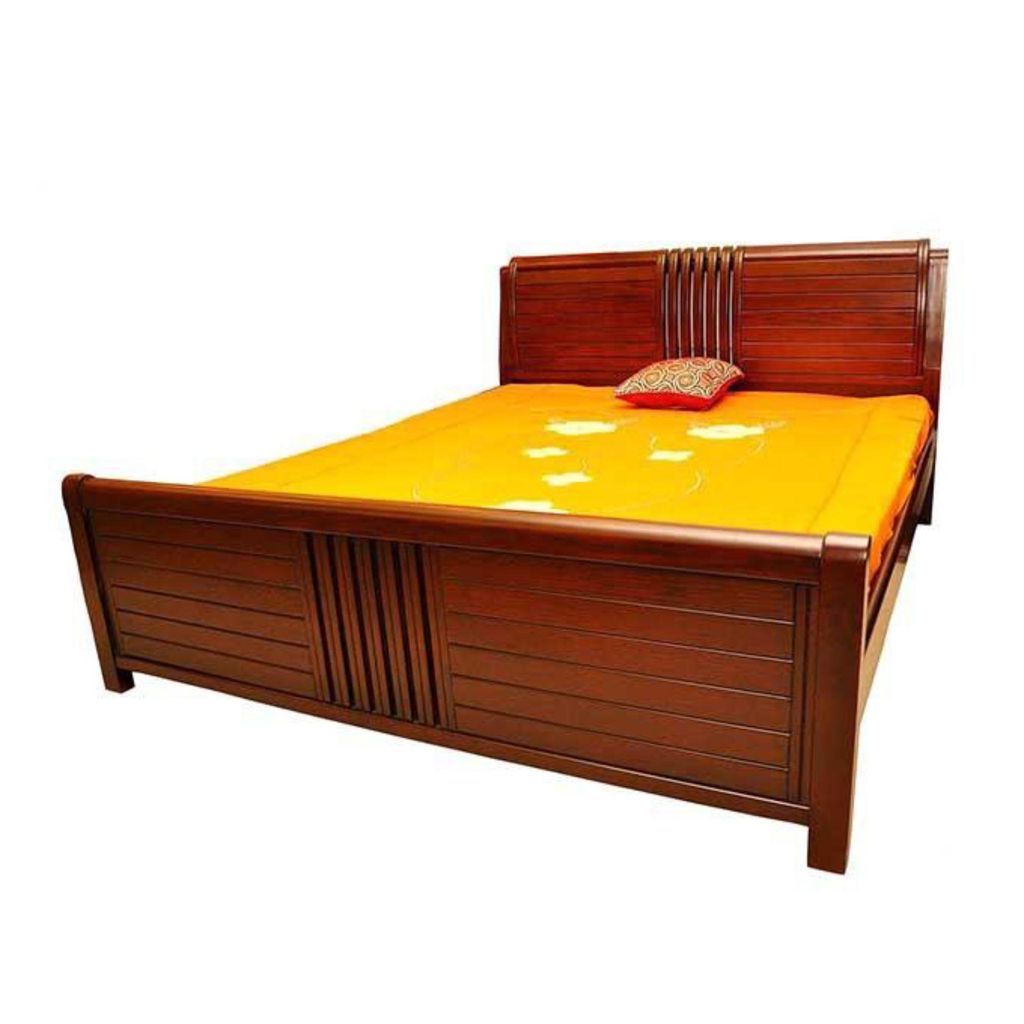 bd-16 - oak wood bed - brown