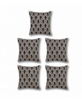 Five Pieces Cushion & Cover Set(Black)