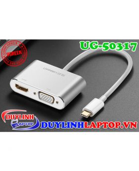 USB-C to HDMI+VGA Converter Aluminum case