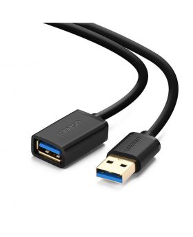NEW USB3.0 A male to female flat cable Black 2M
