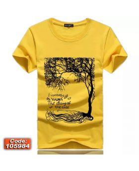 Half Sleeve Cotton T-shirt-105984