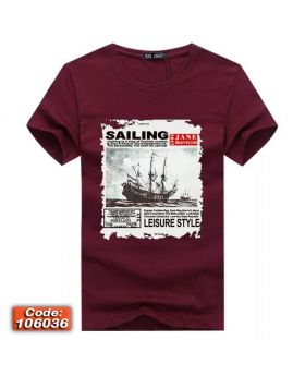 Half Sleeve Cotton T-shirt-106035