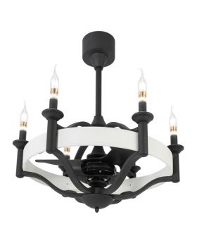 Indoor modern fan Light  CELL226-white + black
