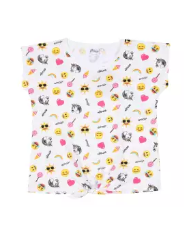 Multicolor Cotton Short Sleeve T-shirt For Boys