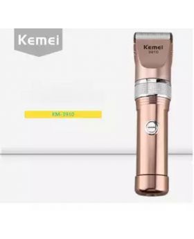 Kemei KM-3910 Aluminum Alloy Professional Hair Clipper Hair Trimmer Electric Cutter Hair Cutting Machine Haircut Barber Tool ( Gold )