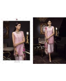 Deepsy Noor Organza Pink  Color Dress