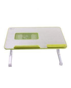 Laptop Table Stand with Cooling Fan - Green