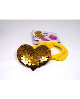 Love Designe Rubber Band for Baby - Yellow