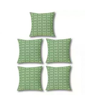 Five Pieces of Cushion & Cover Set - Ocean Green