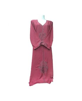 Maroon Chilli Georgette Borka with stone work For Women
