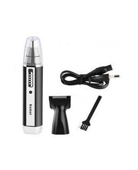 2 in 1 Rechargeable Nose Trimmer KM-6632- Black