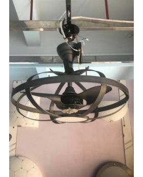 Indoor Modan fan Lamp CELL218-brush silver color