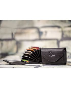 Black Pure Leather Card Holder