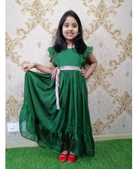 GIRLS NEW GREEN  COLUR PARTY  GAWON 