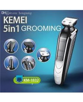 KEMEI KM-1832 (5-in-1) Rechargeable Electric Trimmer - Black