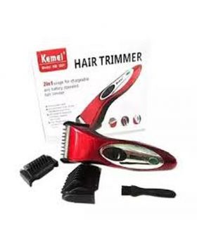 New Cordless Hair Trimmer KM-3801- Red