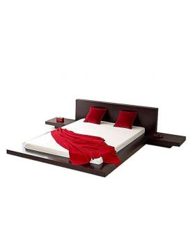 Malaysian MDF Wood stylish design Bed - Lacquer Polish
