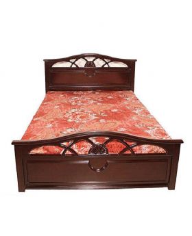 HMalaysian MDF Wood Bed - well Lacquer Polish