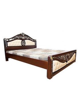 Malaysian gogeous MDF Wood Bed - Lacquer Polish