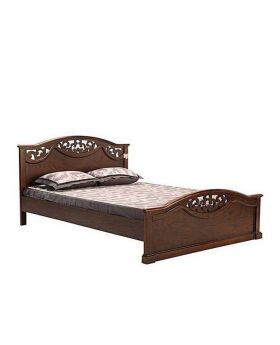 Canadian Oak Veneer solid Wood King Bed - Lacquer Polish