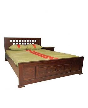 Wood Polish Canadian Oak Veneer Wood Bed - Lacquer Polish