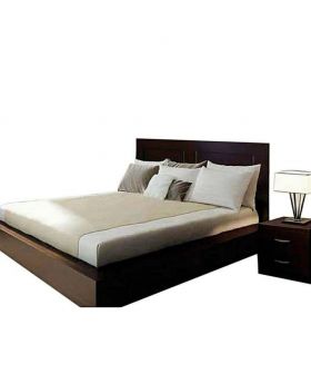 polish Malaysian MDF Wood Bed - Lacquer Polish