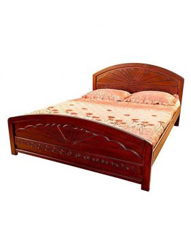 Canadian Oak Veneer Wood Bed - Lacquer Bed Polish 