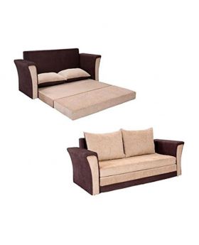 SA-321 -Sofa Cum Bed - Chocolate and Biscuit