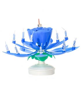 Musical Birthday Candle - Blue