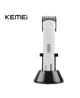 Kemei KM-2599 Rechargeable Beard Trimmer (White)