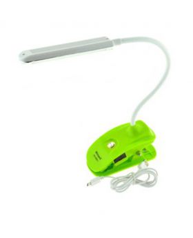 SMD Rechargeable Cordless Reading Lamp with Clip-Green