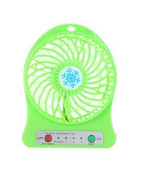 Portable USB Rechargeable Fan - Lime Green