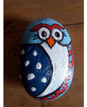  Pebbale art-owl
