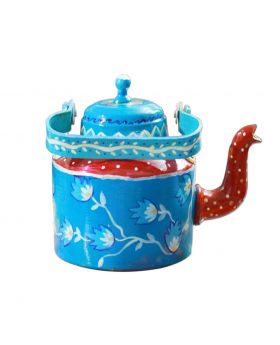 Hand Painted Metal Kettle Design No 1