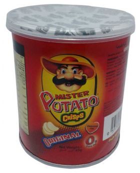 Mister Potato Crisps Sour Cream & Onion 75g Can
