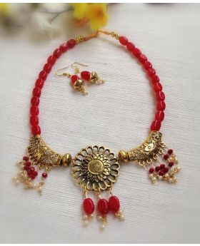 Embroidery Necklace Gohona Set-N014